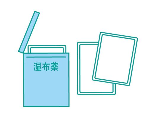 イラストAC湿布
