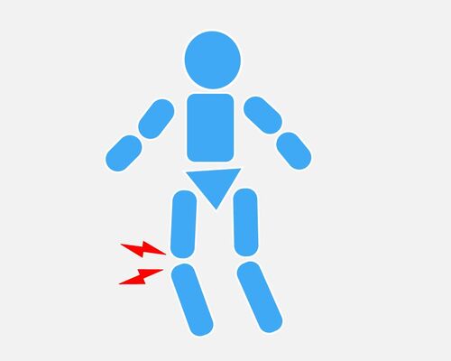 イラストＡＣ　膝　ピクトグラム