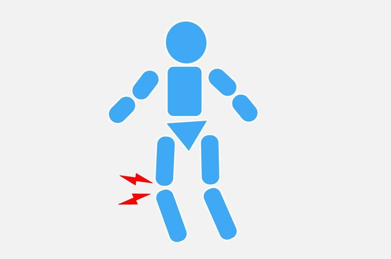 イラストＡＣ　膝　ピクトグラム