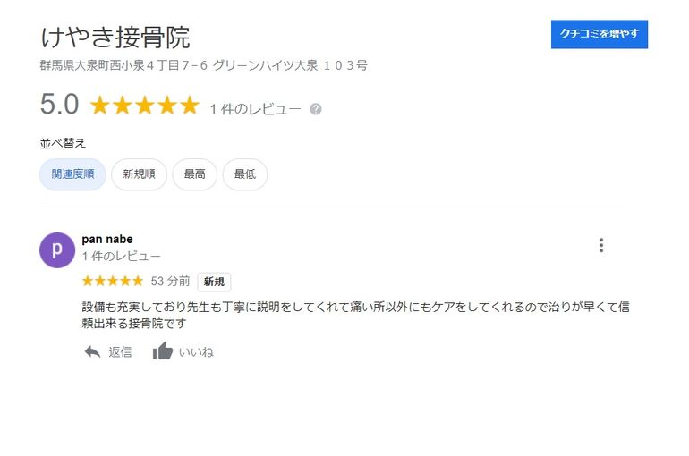 グーグル口コミ