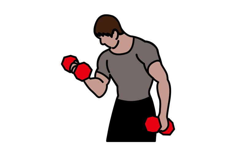 イラストac等尺性運動