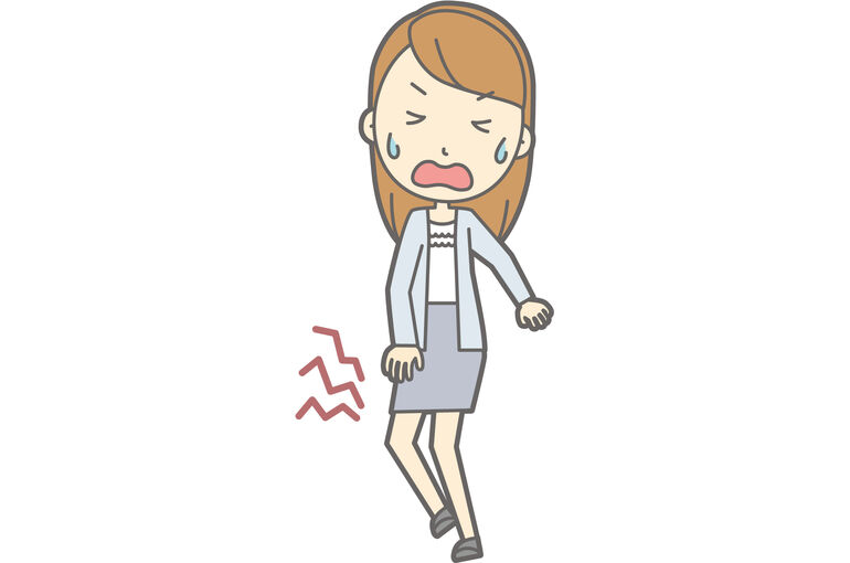 イラストAC膝女