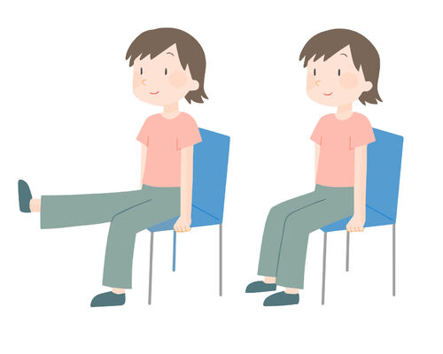 イラストAC膝トレーニング