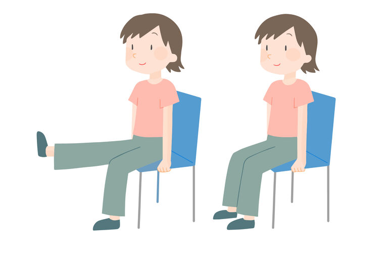 イラストAC膝トレーニング